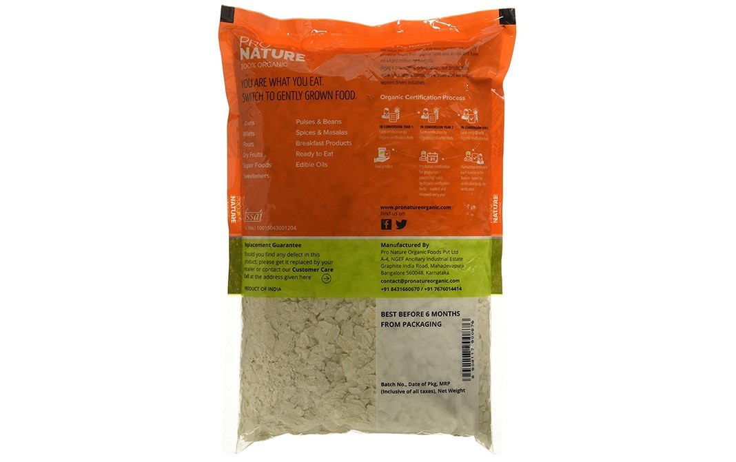 Pro Nature Organic Beaten Rice (Thin)    Pack  500 grams
